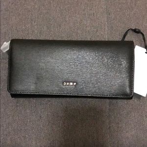 DKNY large black wallet